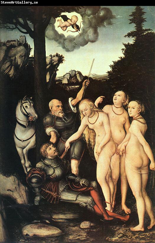 Lucas  Cranach The Judgment of Paris_6